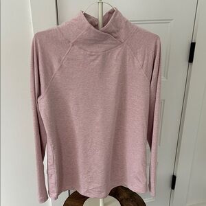 NWOT Apana Pink Mock Neck Pullover